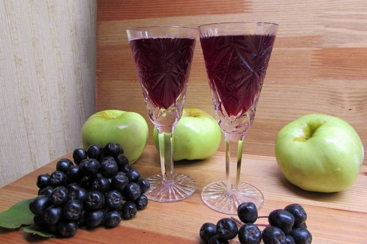 вино из черноплодной рябины с яблоками