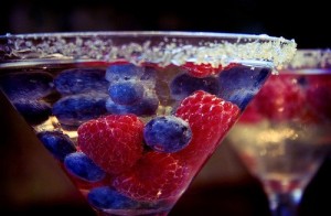 ягоды в мартини