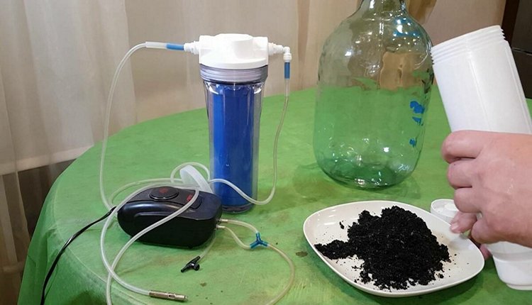 очистка самогона проточным угольным фильтром для воды