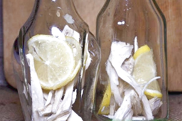 самогон с лимоном и хреном