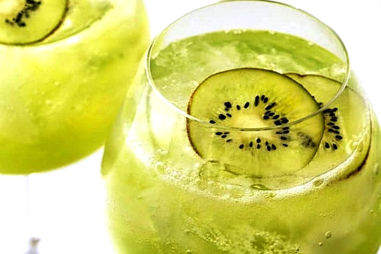 коктейль с шампанским Зеленый тропик