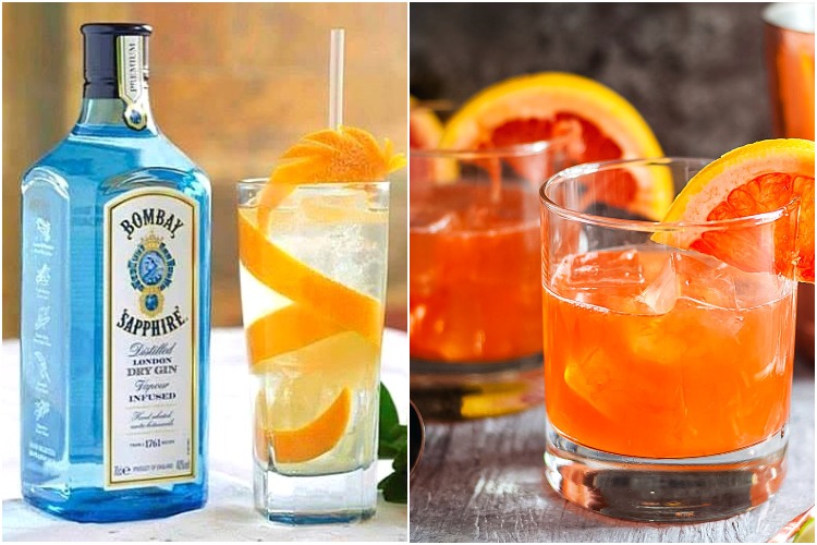 коктейлль джин с апельсиновым соком